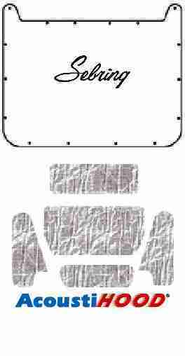 1971-74 Plymouth Sebring Under Hood Cover with MB-080 Sebring