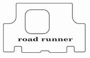 1971-74 Plymouth Road Run Trunk Rubber Floor Mat Cover with MB-030 Road Runner