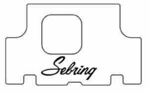 1971-74 Plymouth Sebring Trunk Rubber Floor Mat Cover with MB-080 Sebring