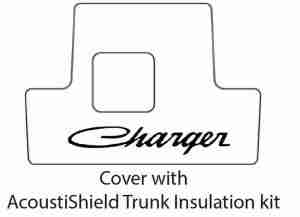 1975-78 Dodge Charger Trunk Rubber Floor Mat Cover with MB-050 Charger