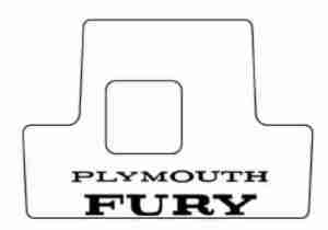 1975-78 Plymouth Fury Trunk Rubber Floor Mat Cover with MB-070 Fury