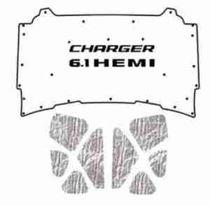 2005 2010 Dodge Charger Under Hood Cover with MCH-061 HEMI 6.1 Liter