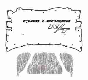 2008 2014 Dodge Challenger Under Hood Cover with MCL-155 Challenger R/T