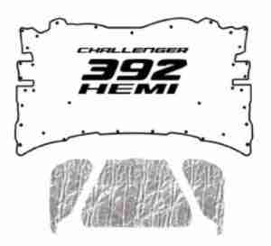 2008 2014 Dodge Challenger Under Hood Cover with MCL-392 Hemi 392