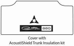 1965 Dodge Custom 880 Trunk Rubber Floor Mat Cover with MB-060 Custom 880