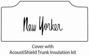 1965-68 Chrysler New Yorker Trunk Rubber Floor Mat Cover w/ MB-020 New Yorker