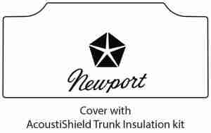 1965-68 Chrysler Newport Trunk Rubber Floor Mat Cover with MB-030 Newport
