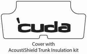 1970-74 Plymouth ‘Cuda Trunk Rubber Floor Mat Cover with ME-013 ‘Cuda