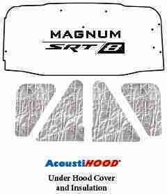 2005 2008 Dodge Magnum Under Hood Cover with MM-008 SRT 8