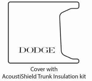 1955-56 Dodge Coupe / Sedan Car Trunk Rubber Floor Mat Cover with ME-100 Dodge