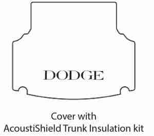1955-56 Dodge Stationwagon Trunk Rubber Floor Mat Cover with ME-100 Dodge