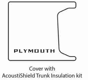1955-56 Plymouth Cpe / Sdn Car Trunk Rubber Floor Mat Cover w/ ME-325 Plymouth