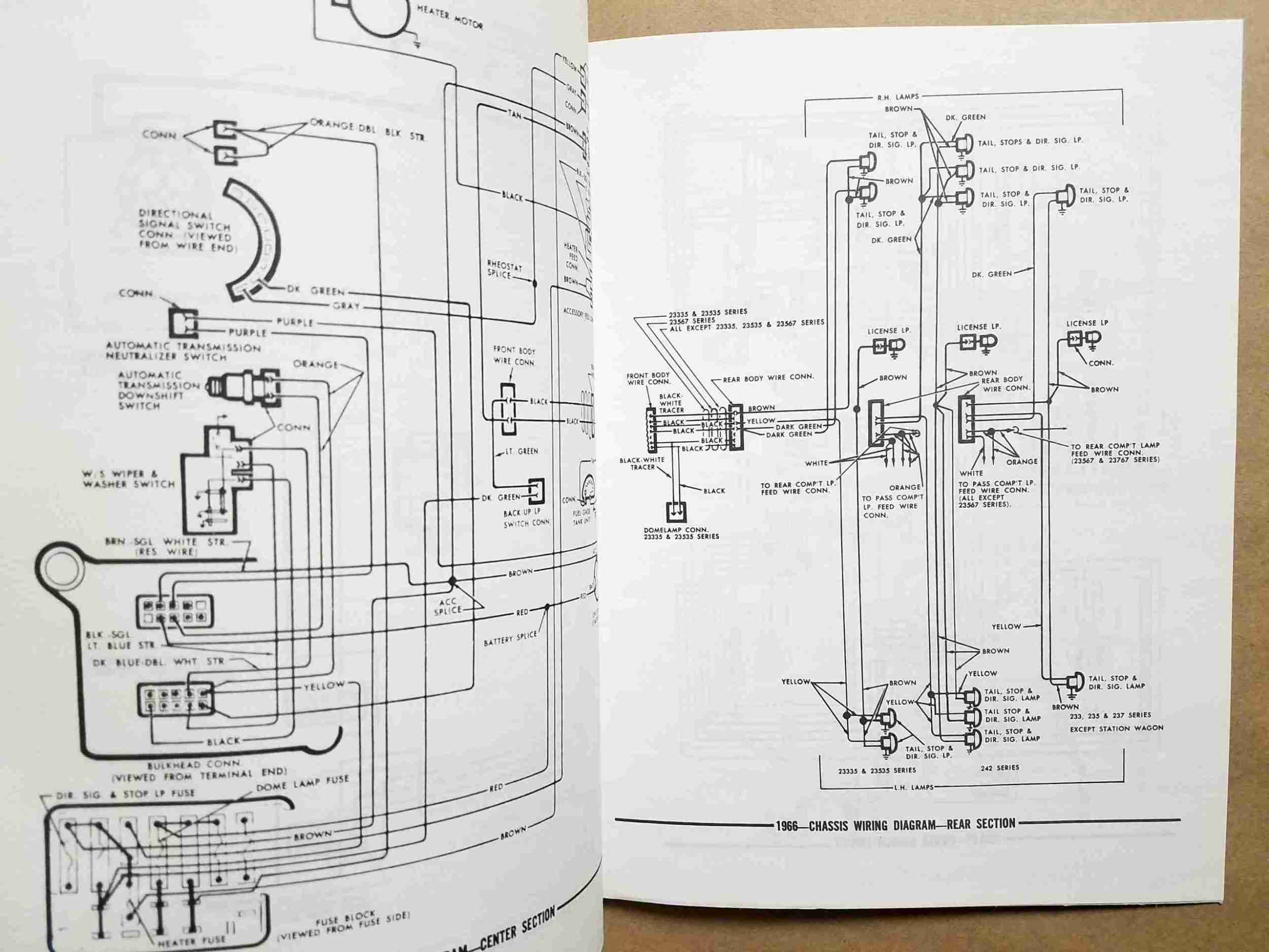 1966 Wiring Diagram Manual - Image 2