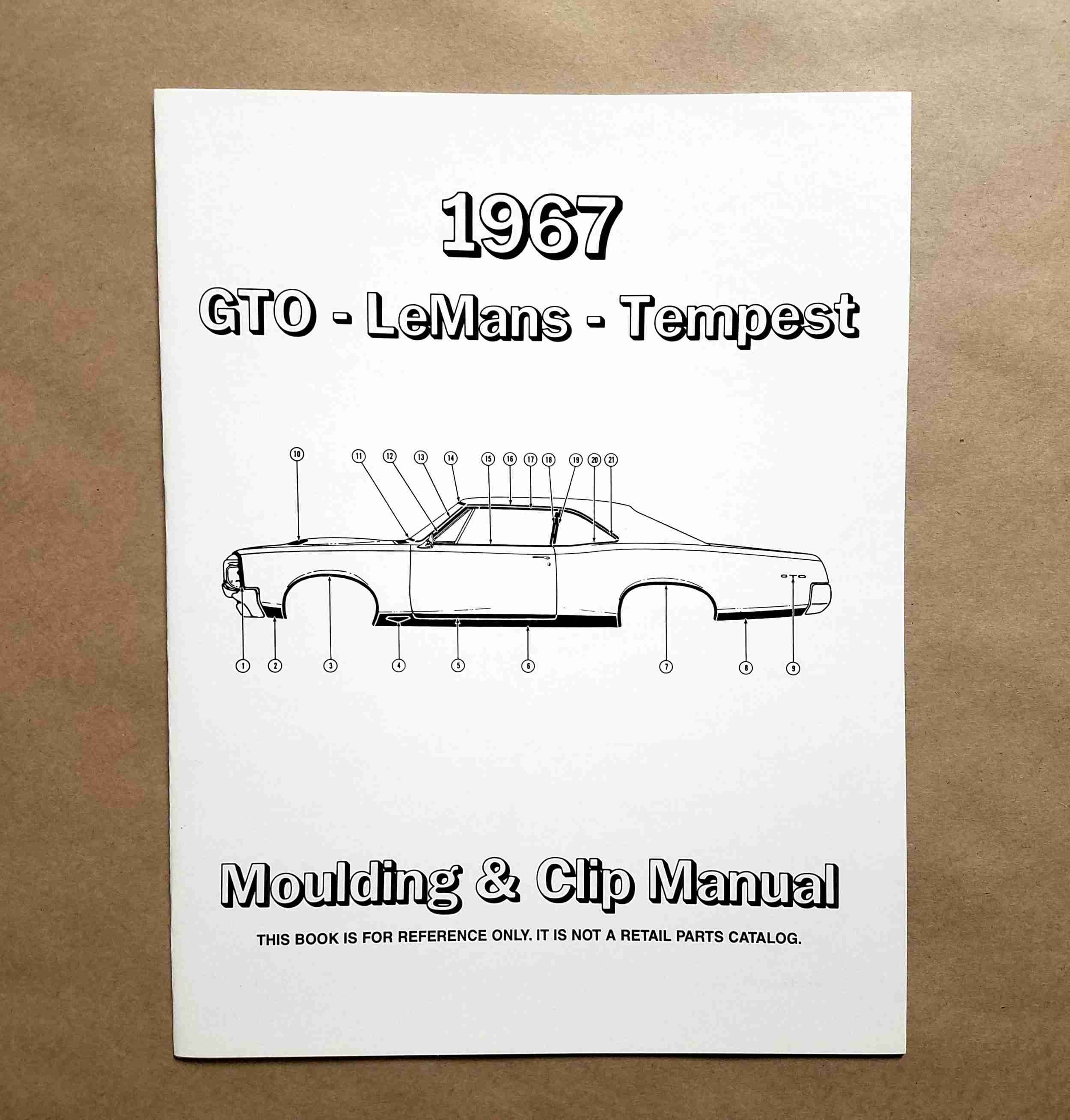 1967 GTO/Leman Molding & Clip Set Manual