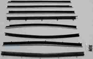 1968-72 REPLACEMENT 8 Piece Felt Kit, Chevy Nova 4 Door Sedan