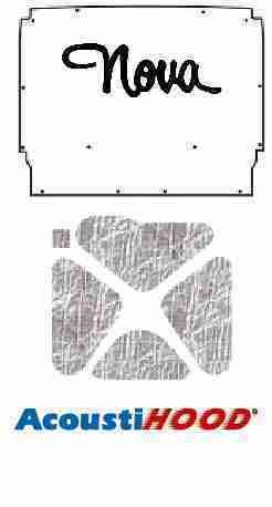 1962-65 Chevy Nova Under Hood Cover with G-040 Nova