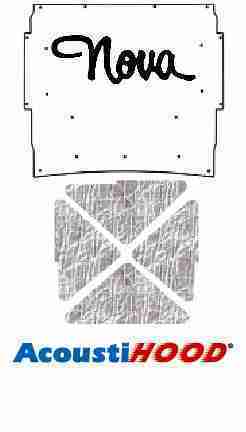1966-67 Chevy Nova Under Hood Cover with G-040 Nova