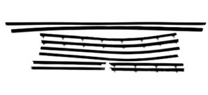 1968-72 AUTHENTIC 10 Piece Felt Kit, Oldsmobile Vista Cruiser With Tailgate fuzzy