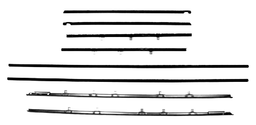 1965 AUTHENTIC 8 Piece Felt Kit, Oldsmobile Dynamic 88 2 Door Hardtop fuzzy