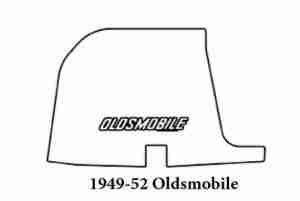 1949-52 Oldsmobile Trunk Rubber Floor Mat Cover with G-114 Oldsmobile