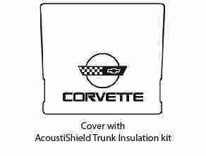 1984-96 Chevy Corvette Trunk Rubber Floor Mat Cover w/ G-120 Corvette Script