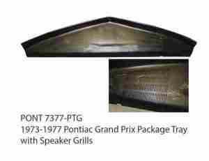 1973-77 Grand Prix Package Tray Grill, ABS Plastic, spraypaint to match
