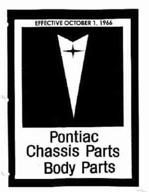 1960-66 Pontiac Parts Manual, loose leaf