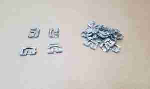 1968-72 Windshield Molding Clip Kit, steel, 22 pieces, 1968-72 Tempest, LeMans & Grand Prix 2dr Hardtop