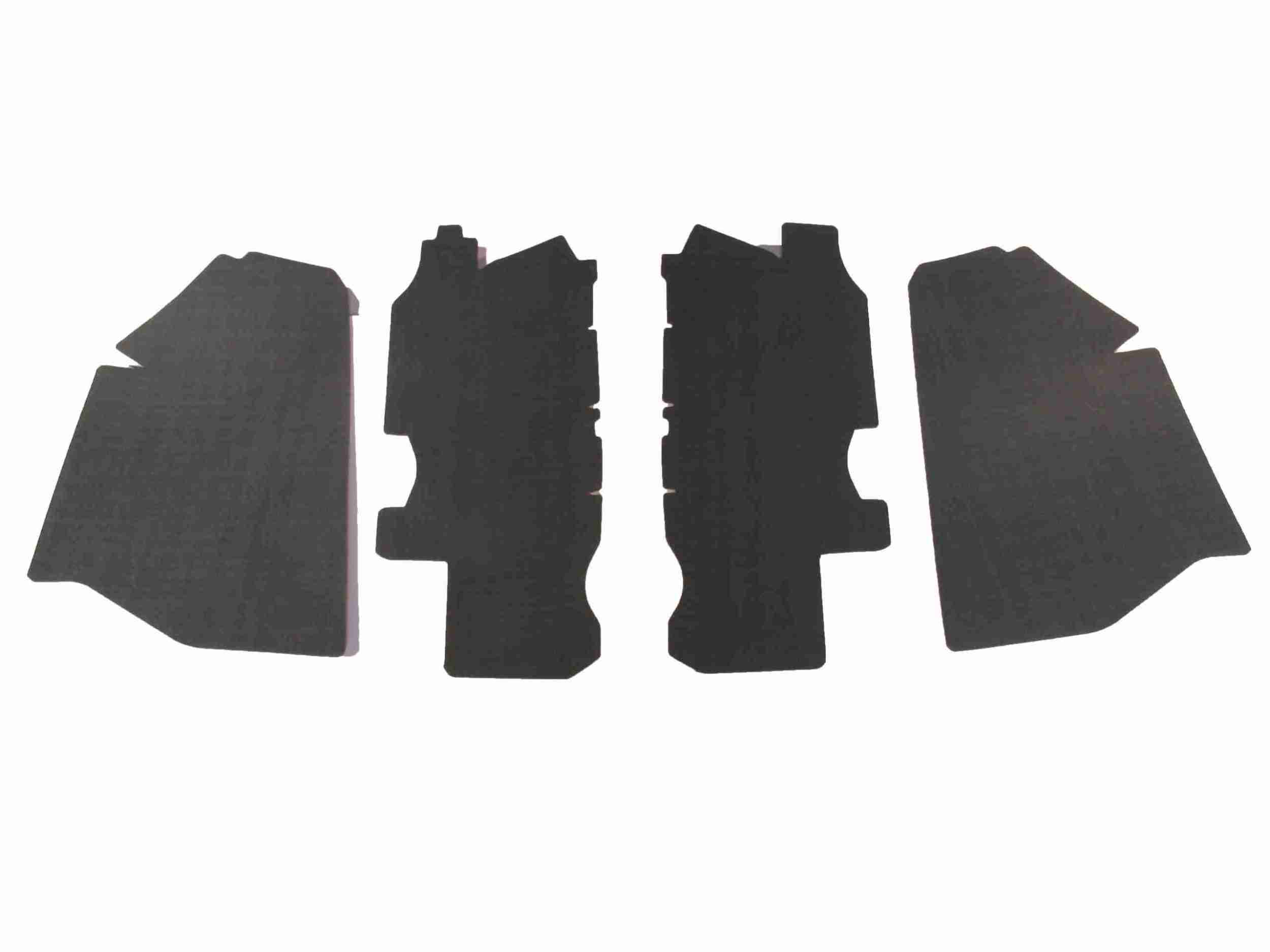 1974 Panel Set, Trunk, Felt Green Gray, Grandville Conv only, 4 pcs