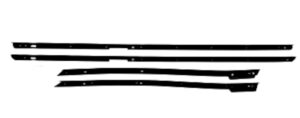1965-66 REPLACEMENT 4 Piece Felt Kit, Pontiac Grand Prix Outers Only fuzzy