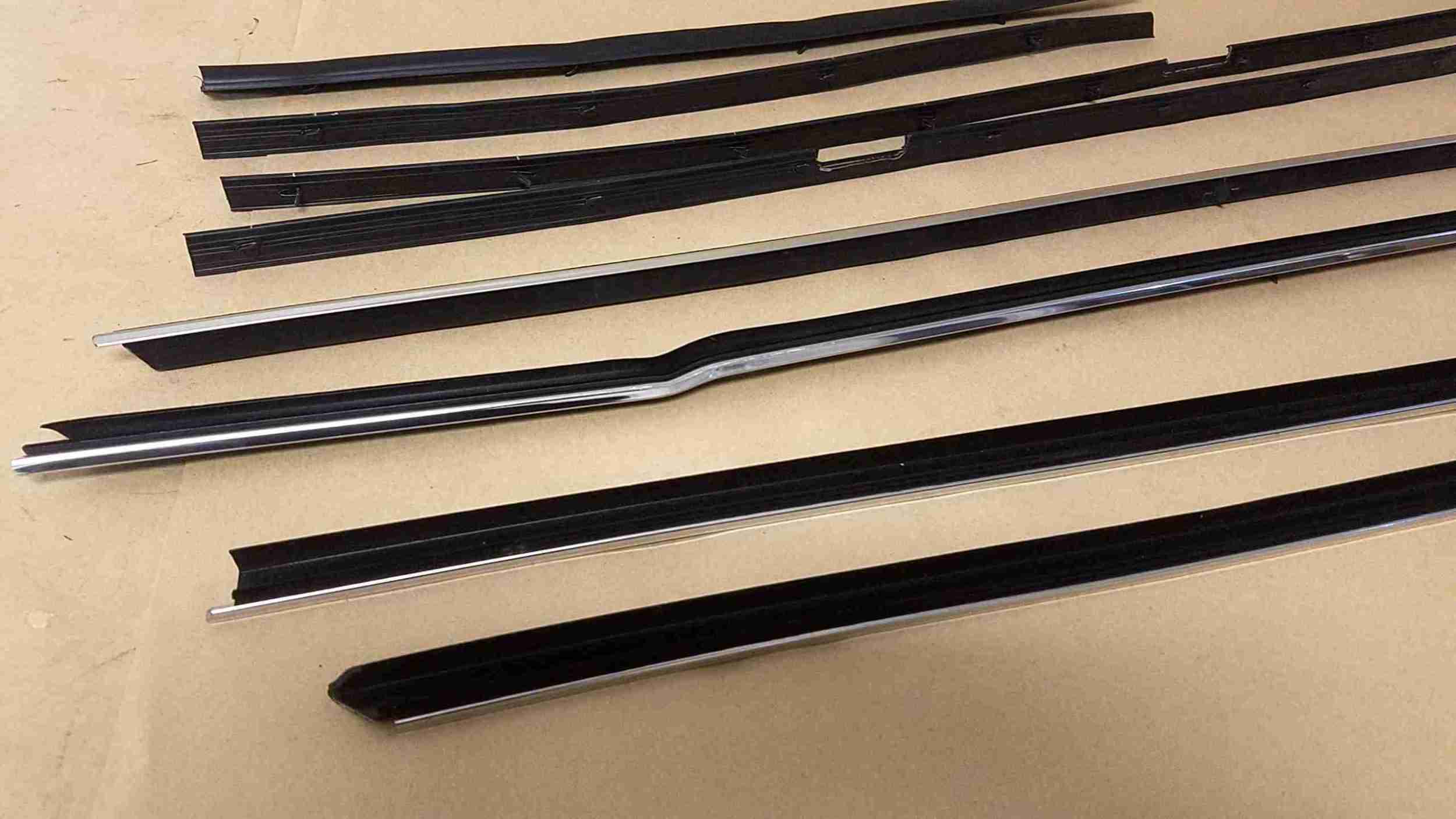 1965-66 REPLACEMENT 4 Piece Felt Kit, Pontiac Grand Prix Outers Only fuzzy - Image 2