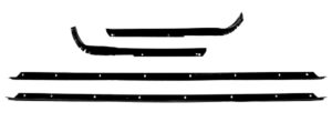 1971-76 REPLACEMENT 4 Piece Felt Kit, Pontiac Bonneville 2 Door Hardtop Outers Only fuzzy