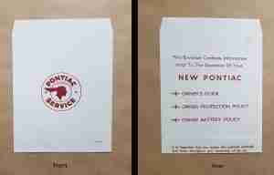 1960 Service Policy Envelope Make Inactive once sold
