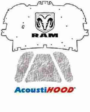 2009 2016 Dodge Ram Truck Heavy Duty Under Hood Cover with M-015 Ram Truck