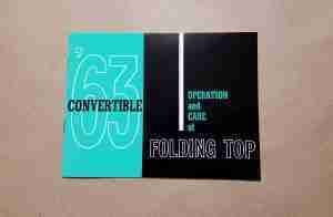 1963-64 Convertible top manual