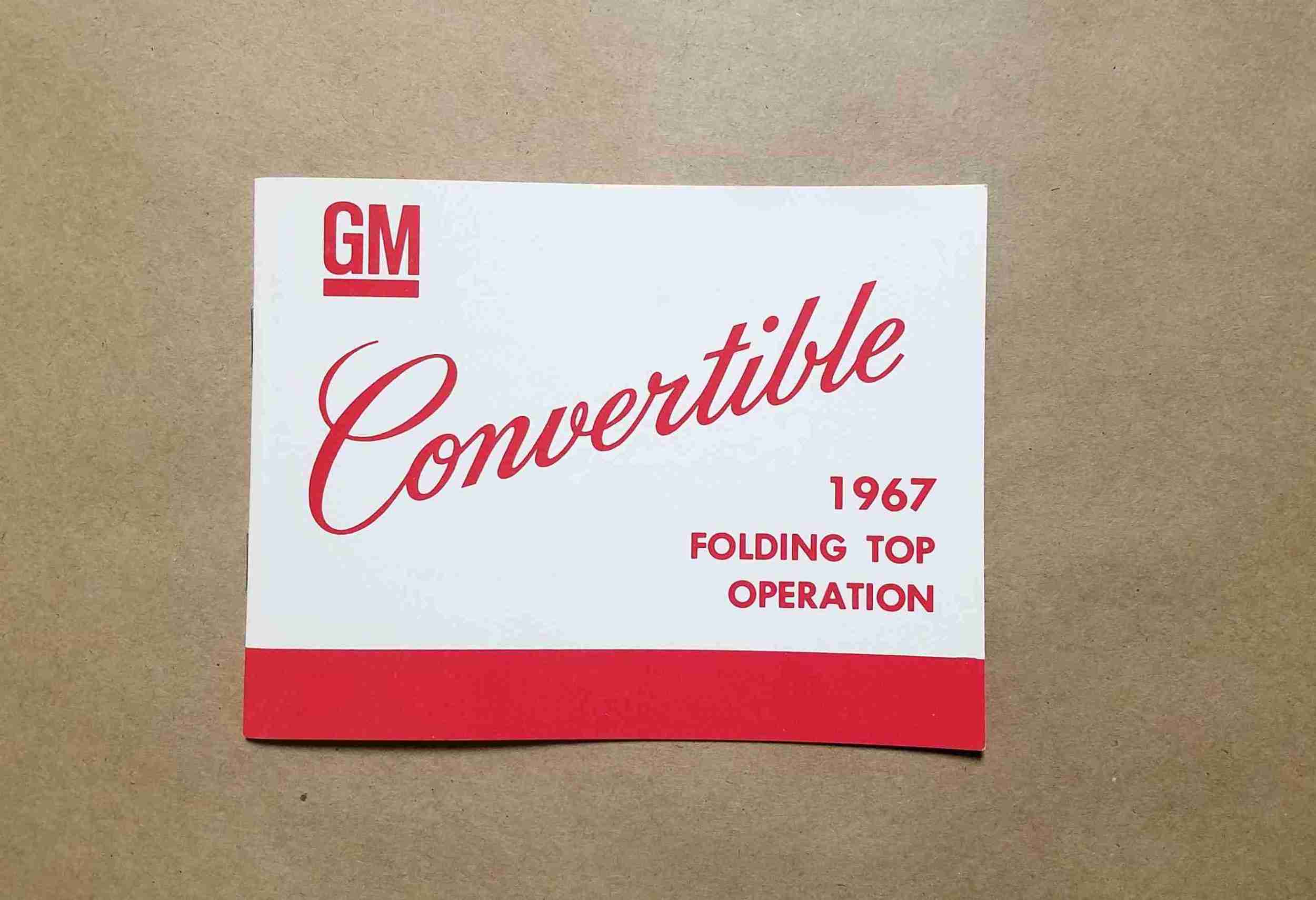 1967 ALL Conv. Top Manual