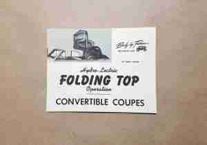 1942-48 Convertible Top Manual