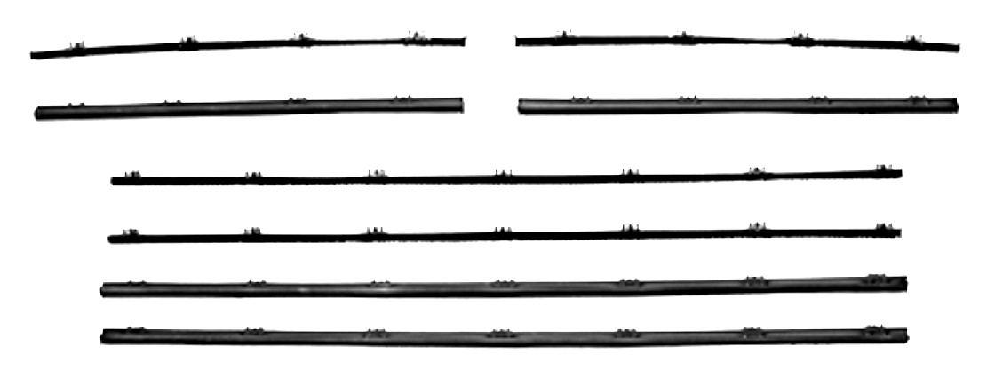 1962-63 AUTHENTIC 8 Piece Felt Kit, Pontiac Tempest 2 Door Sedan fuzzy