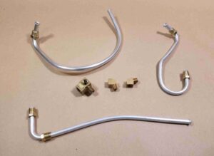 1966 Fuel Line Set, 1966 Tri Power, w/ two 105-degree fittings