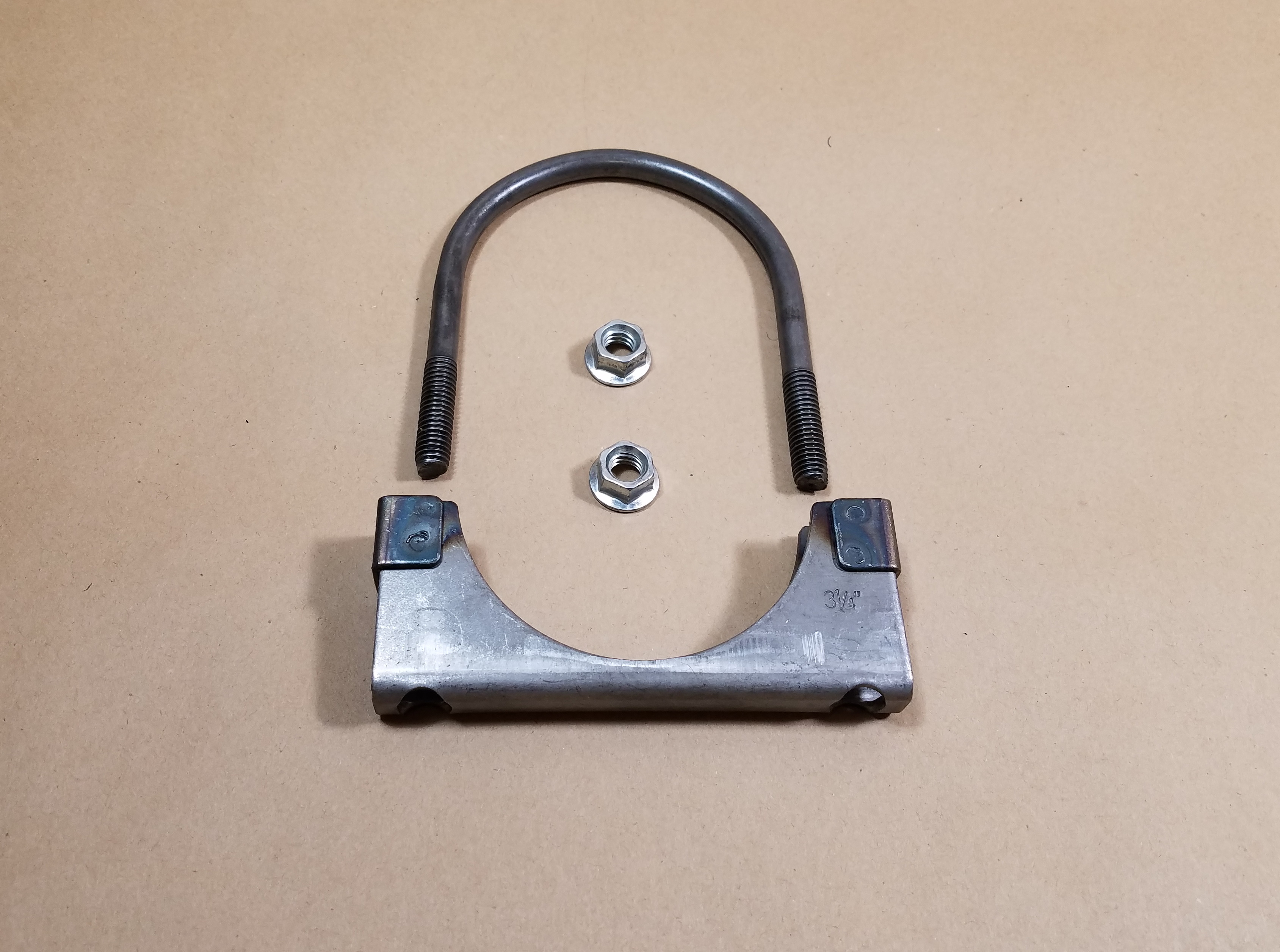 Heavy duty U clamp 3/8 dia rod by 3 1/4 dia clamp CPR Parts