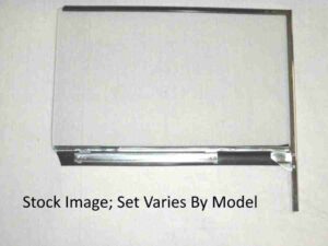 1953-54 2 Door Hardtop & Convertible Right Hand Door Window Assembly, w/ frame & green tint glass